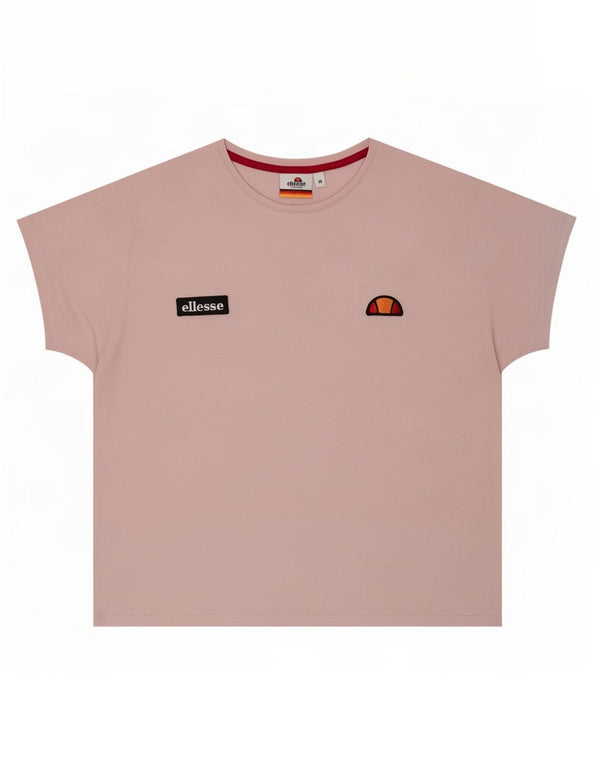 Ellesse ženska majica kratkih rukava UK 14 srednje ružičasti pamuk