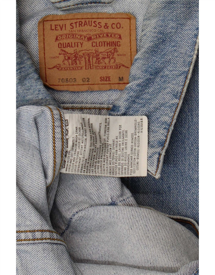Levi's muška 70503 traper jakna UK 38 srednje plavi pamuk