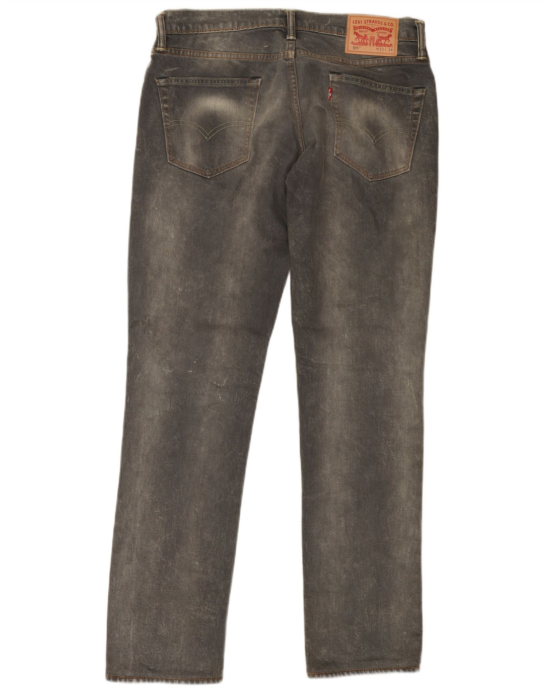 Levi's muške 511 uske traperice W33 L34 sivi pamuk