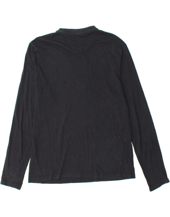 NORTH SAILS Mens Top Long Sleeve Medium Black Cotton Vintage North Sails and Second-Hand North Sails from Messina Hembry 