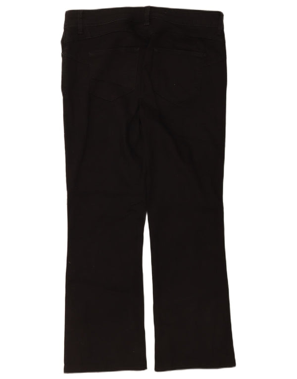 Marks & Spencer ženske traperice Bootcut UK 16 Large W34 L26 crni pamuk