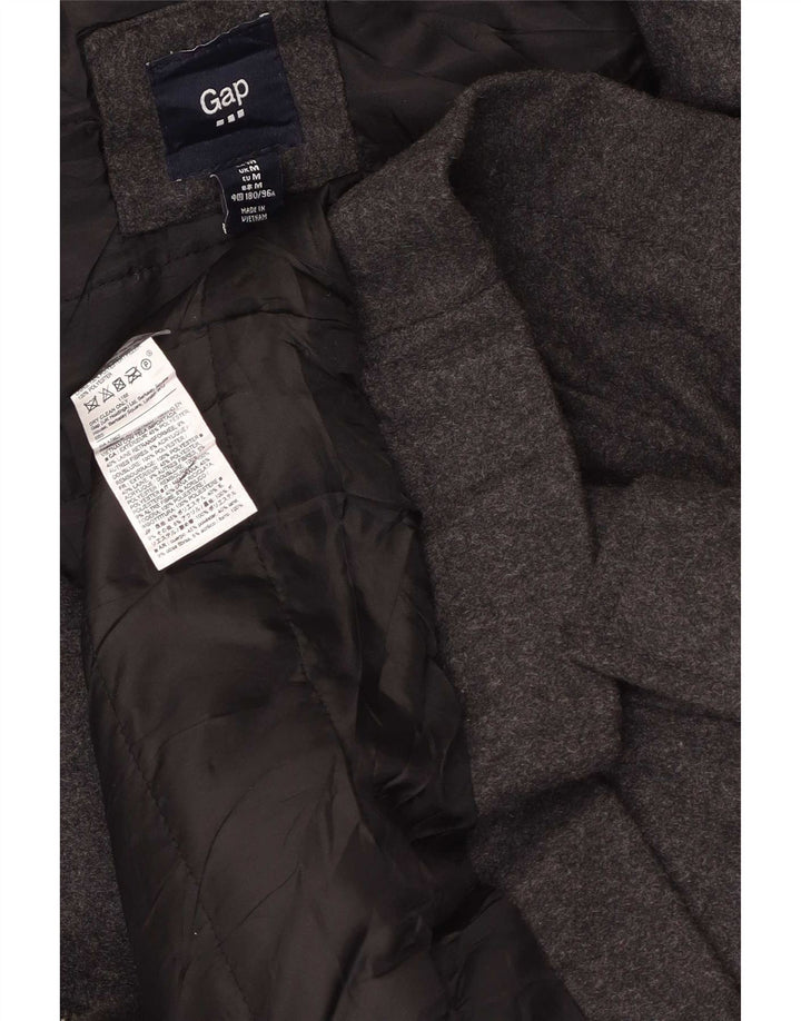 Gap muški duffle kaput s kapuljačom UK 38 srednje sivi poliester