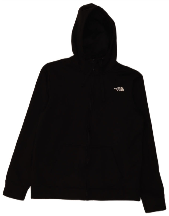 The North Face muški pulover s kapuljačom na patentni zatvarač Veliki crni poliester