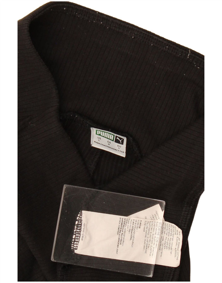 Puma ženske tajice UK 14 velike crne pamučne