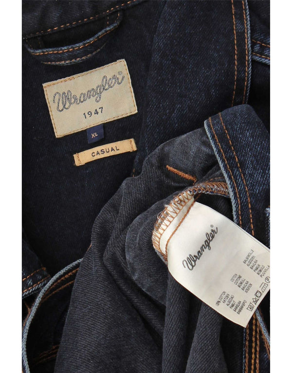 Wrangler muška traper jakna UK 42 XL tamnoplavi pamuk