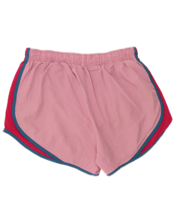 Nike Ženske Dri Fit Sportske kratke hlače UK 12 srednje ružičaste boje poliester