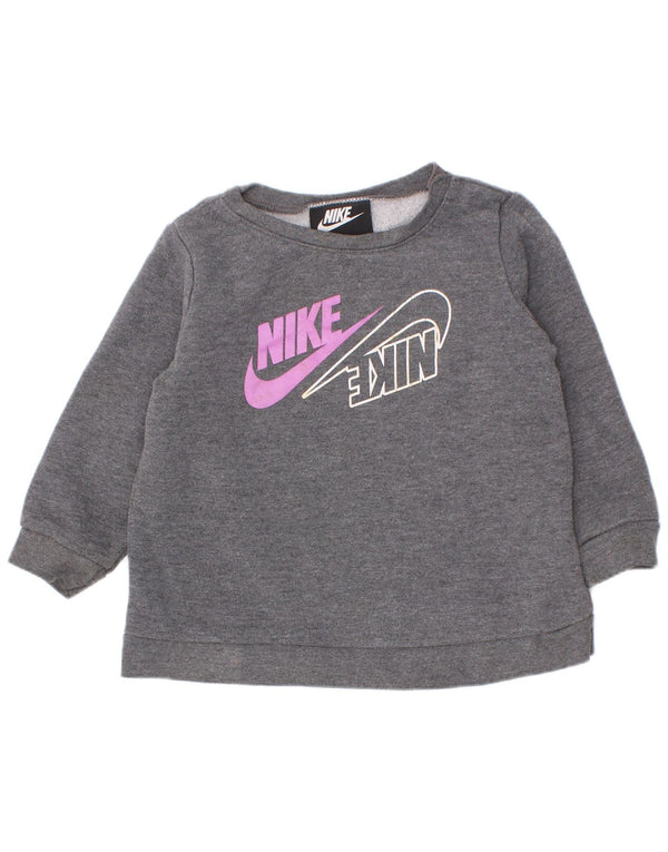 Nike majica s motivima za djevojčice, 12-18 mjeseci, sivi pamuk