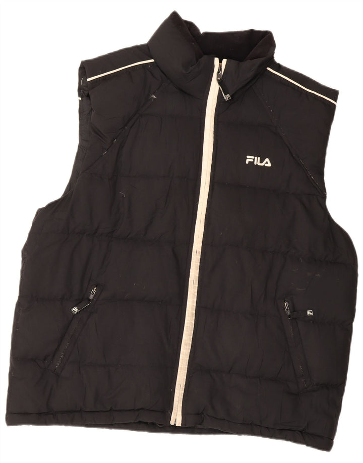 Fila muška podstavljena jakna UK 40 veliki crni poliester
