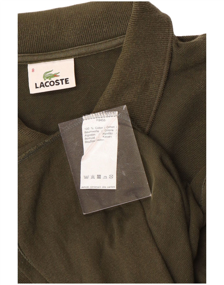 LACOSTE muška polo majica dugih rukava veličina 8 3XL kaki pamuk