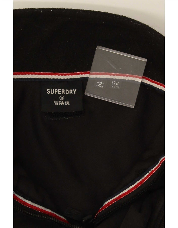 Superdry ženska prekomjerna majica s kratkim rukavima UK 12 srednje crna