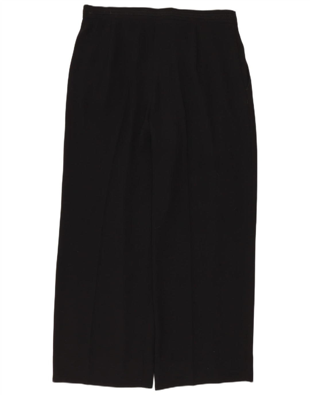 Perte by Krizia ženske ravne chino hlače W32 L28 crni poliester