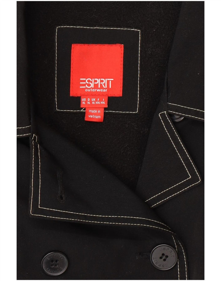 Esprit ženski šerpa kaput UK 18 XL crni poliester