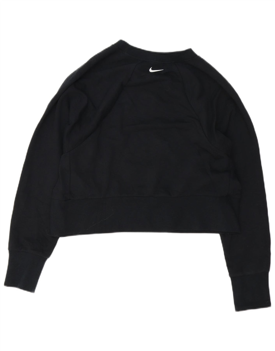 Nike Ženski Dri Fit Crop Oversized Sweatshirt Jumper UK 10 Small Black