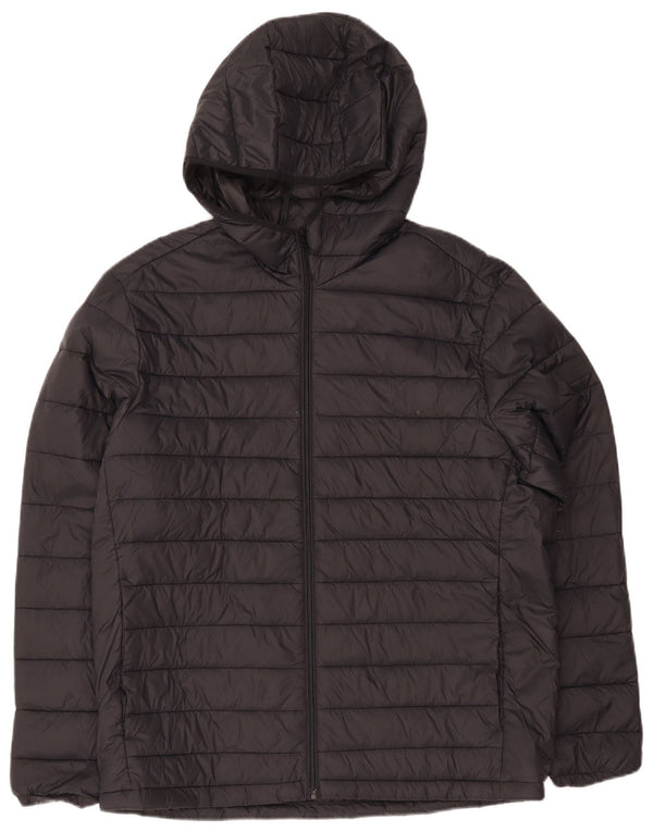 Jack & Jones muška podstavljena jakna s kapuljačom UK 42 XL crna