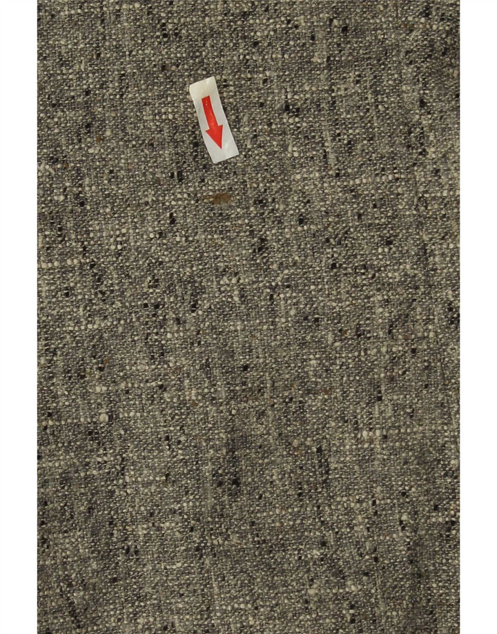 Vintage ženski sako s 3 gumba IT 44 srednje sive pjegave vune