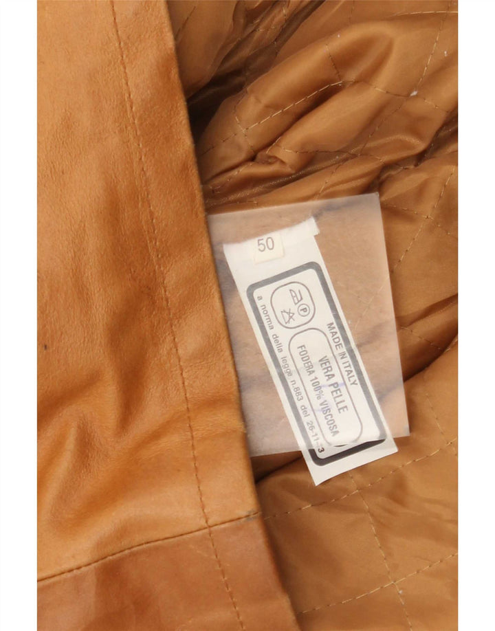 Vintage muška kožna jakna IT 40 Large Brown