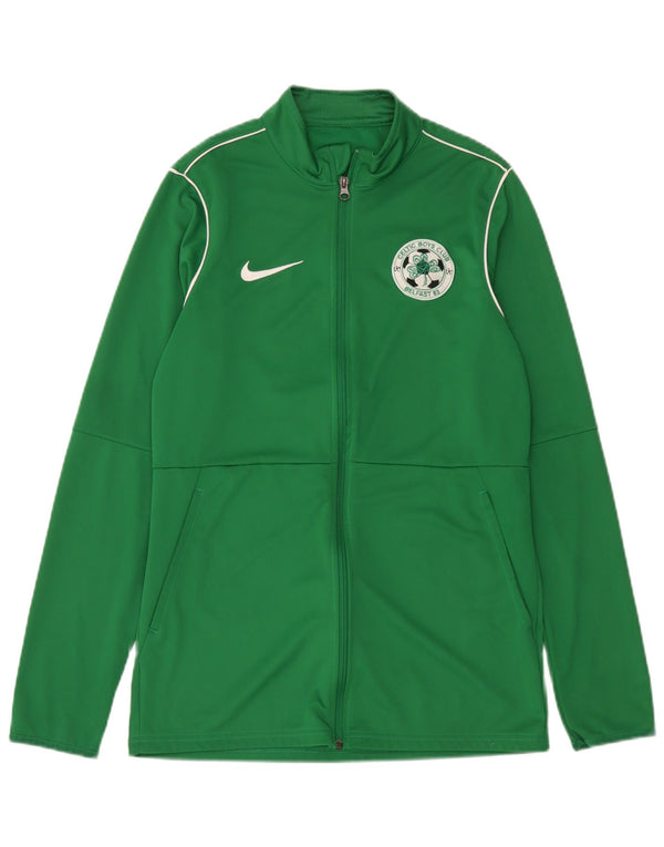 Nike Dri Fit gornja jakna za trenirku srednje zelene boje od poliestera