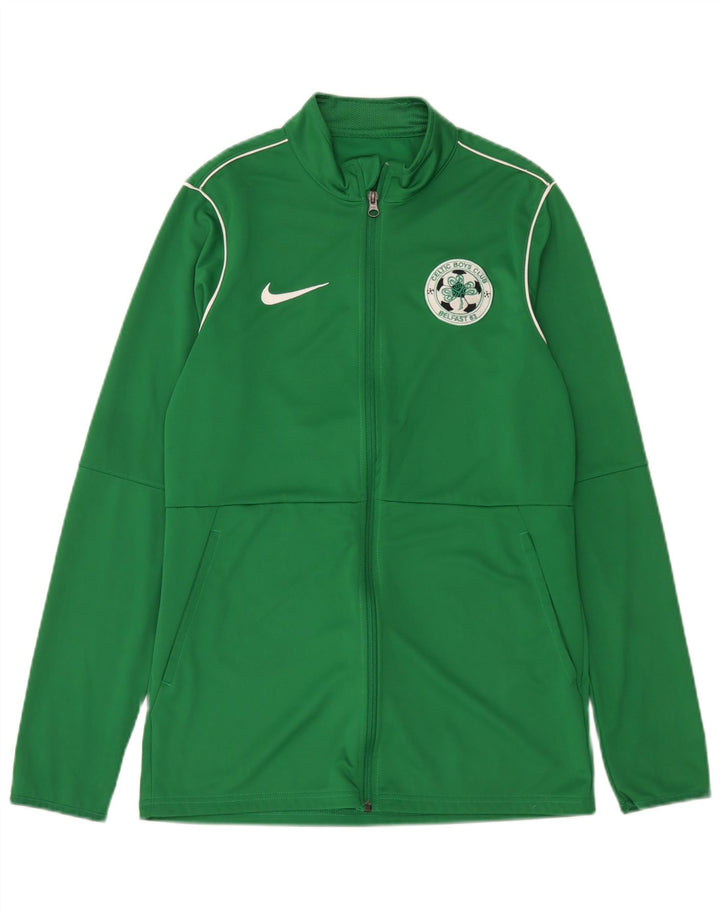 Nike Dri Fit gornja jakna za trenirku srednje zelene boje od poliestera