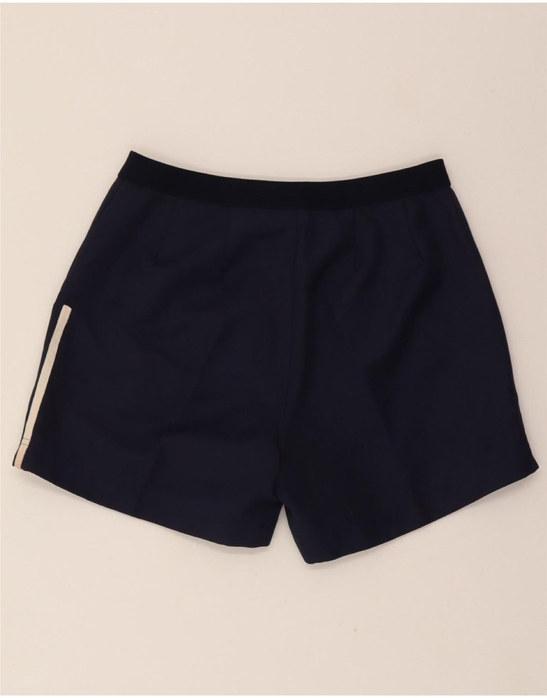 ADIDAS Womens Pegged Chino Shorts W32 Large Navy Blue Polyester Vintage Adidas and Second-Hand Adidas from Messina Hembry 