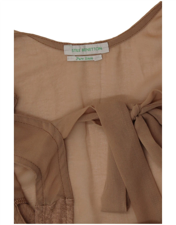 Benetton ženski prsluk UK 12 Medium Beige Lan