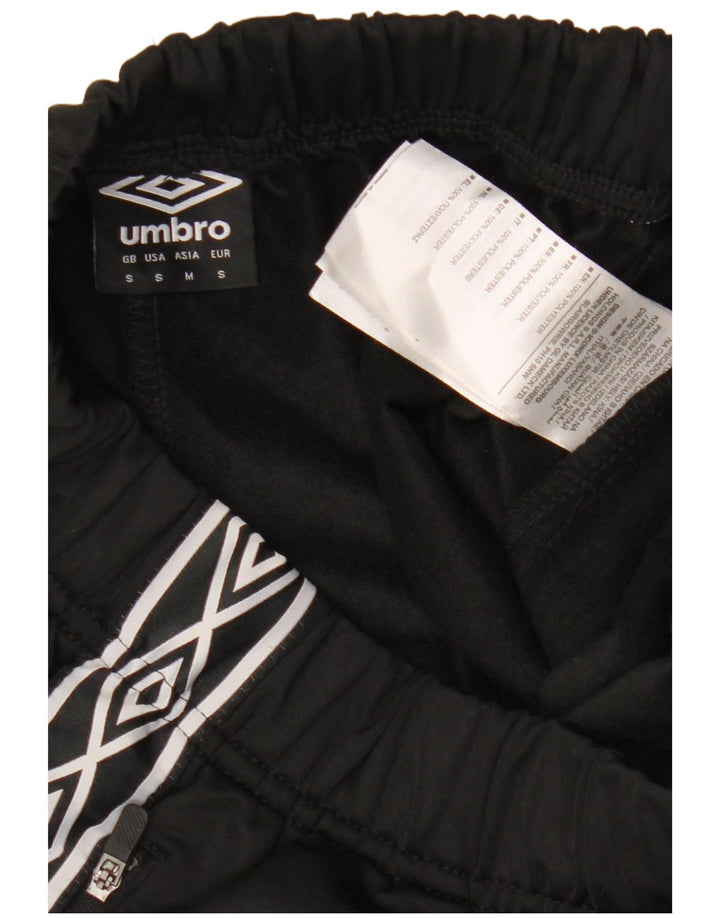 UMBRO Muške Graphic Trenirke Hlače Male crne poliesterske