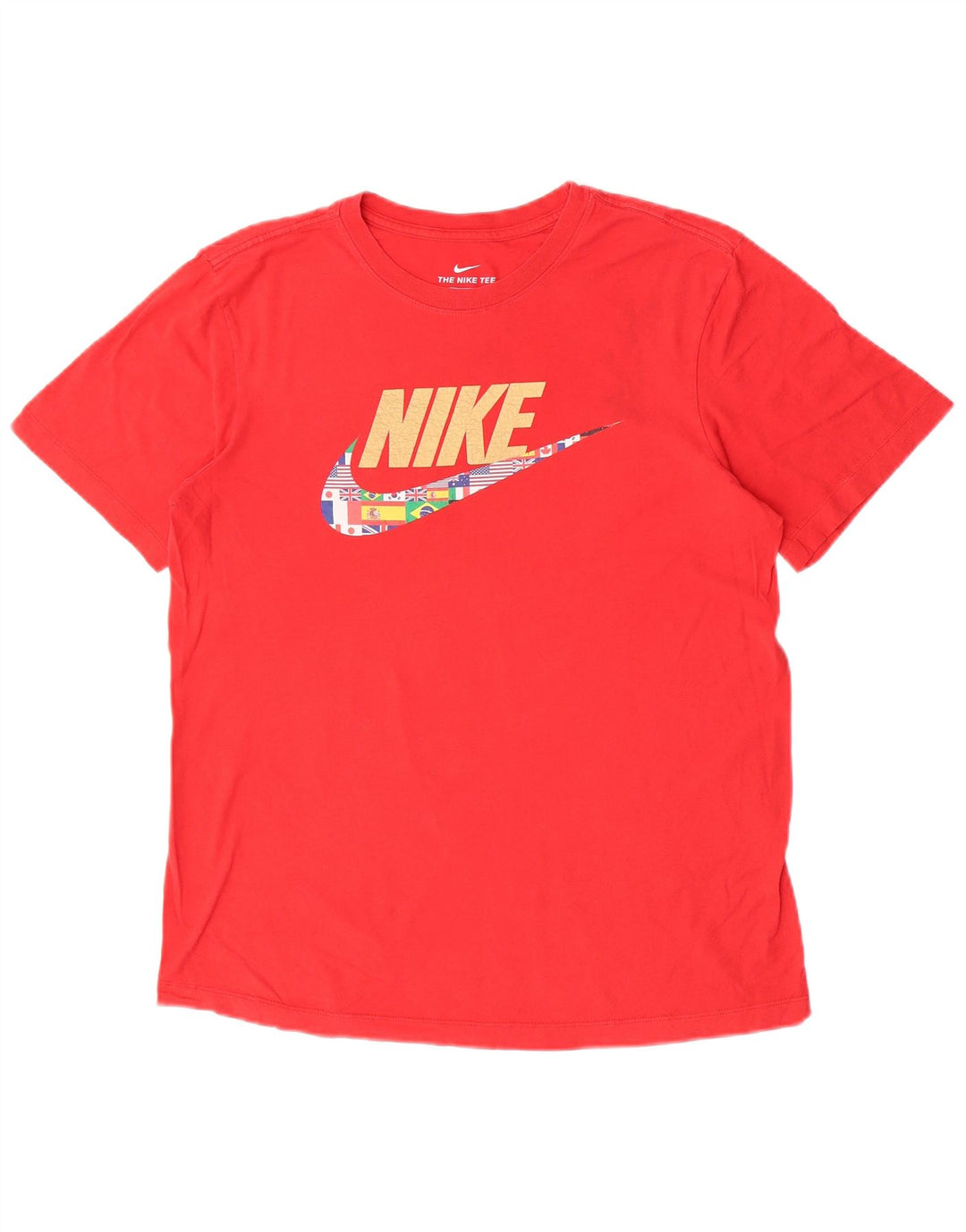 Nike muška majica s grafičkim motivima srednje crvene pamučne boje