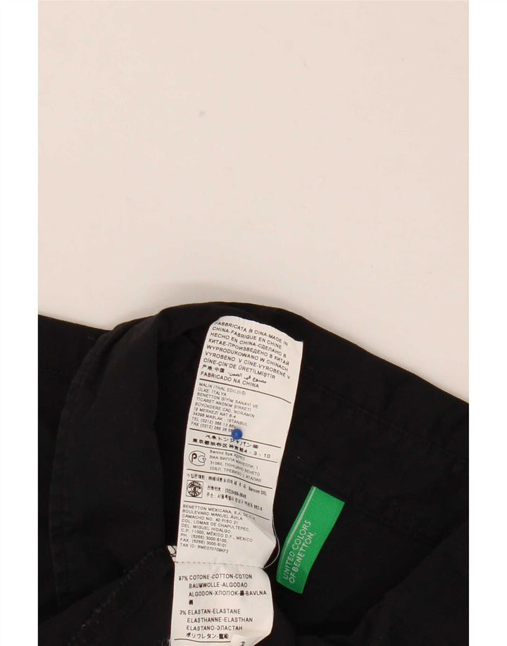 Benetton ženska pulover majica UK 18 XL crni pamuk