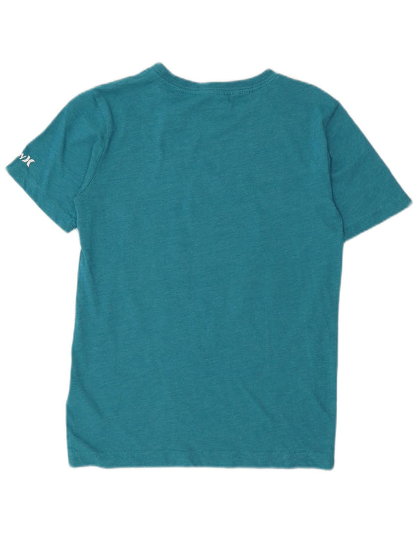 Hurley Boys Graphic T-Shirt Top 10-11 Years Medium Blue Cotton
