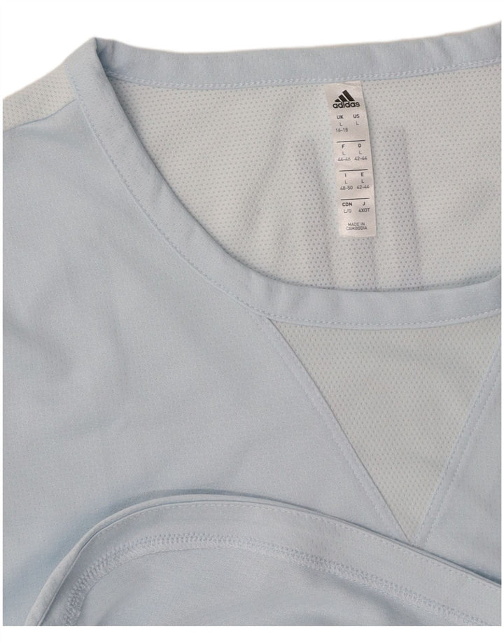 ADIDAS Ženska grafička majica kratkih rukava UK 16/18 velika plava