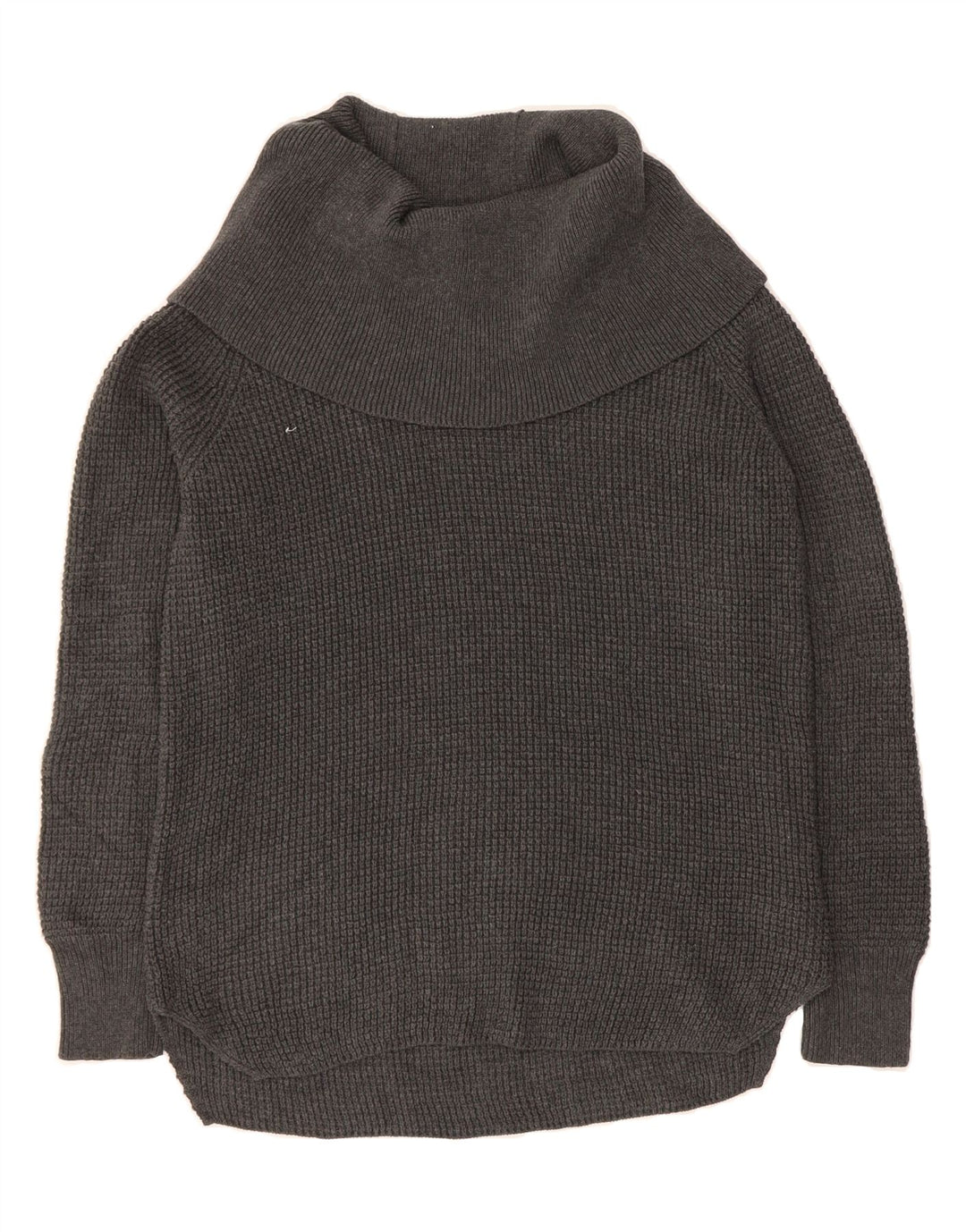 MICHAEL KORS Womens Roll Neck Jumper Sweater UK 14 Medium Grey Cotton Vintage Michael Kors and Second-Hand Michael Kors from Messina Hembry 