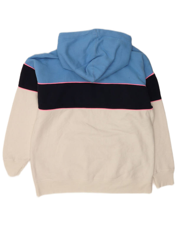 Jack Wills Ženska majica s kapuljačom opuštenog kroja UK 10 Small Blue Colourblock