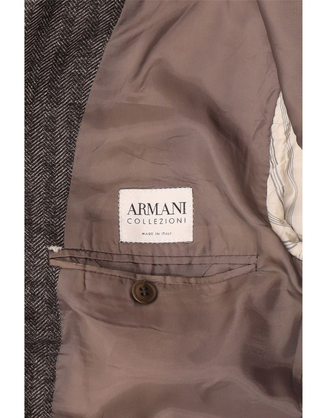 Armani Collezioni muška jakna sa 3 gumba IT 52 XL siva riblja kost