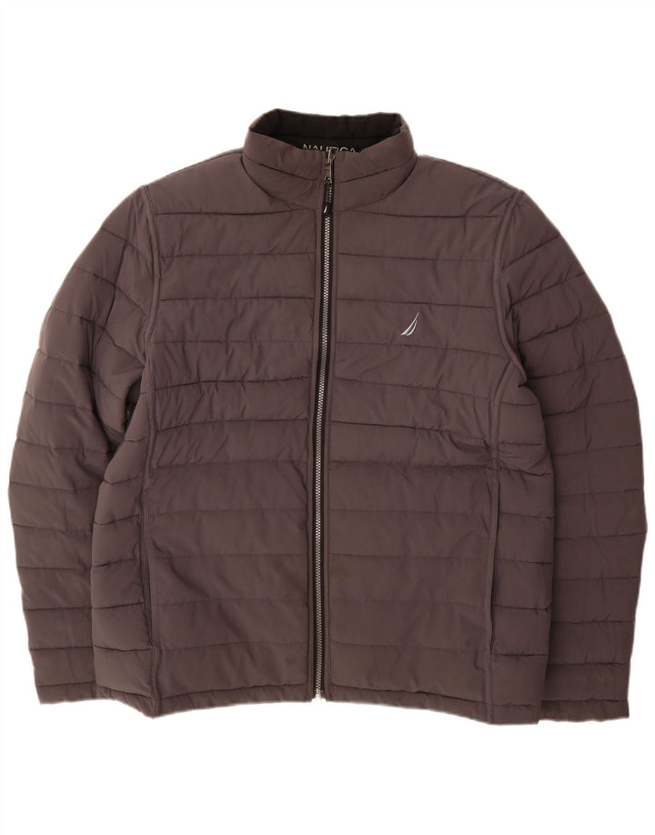 NAUTICA Muška dvostruka podstavljena jakna UK 40 veliki crni poliester