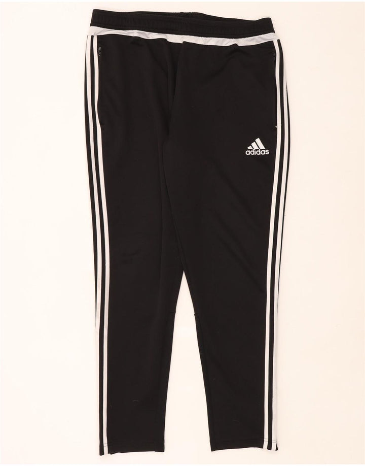 Adidas muške Climacool hlače za trenirku XL crni poliester u boji
