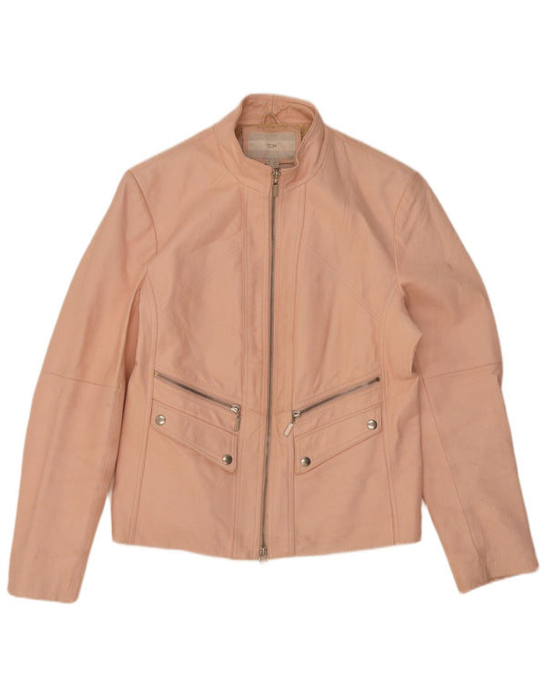 TCM Womens Leather Jacket UK 14/16 Large Pink