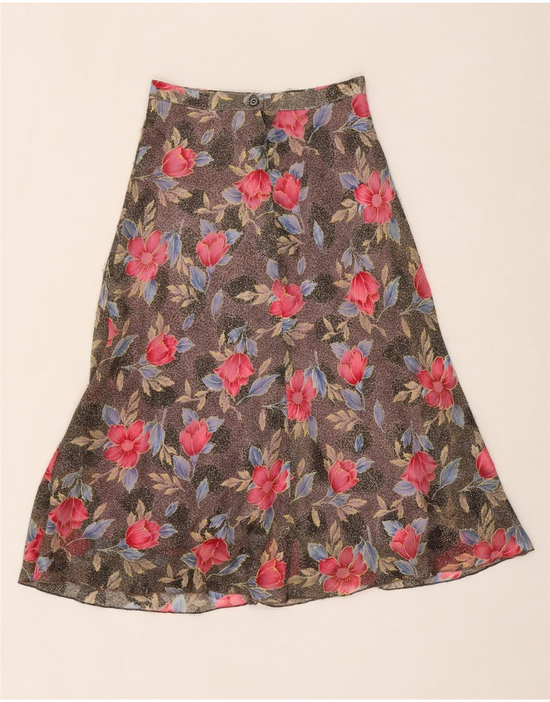 VINTAGE Womens A-Line Skirt W26 Small  Multicoloured Floral Vintage Vintage and Second-Hand Vintage from Messina Hembry 