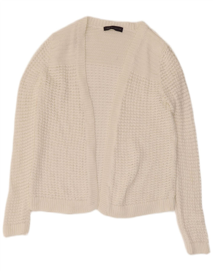 Marks & Spencer ženski otvoreni kardigan pulover UK 8 Small White
