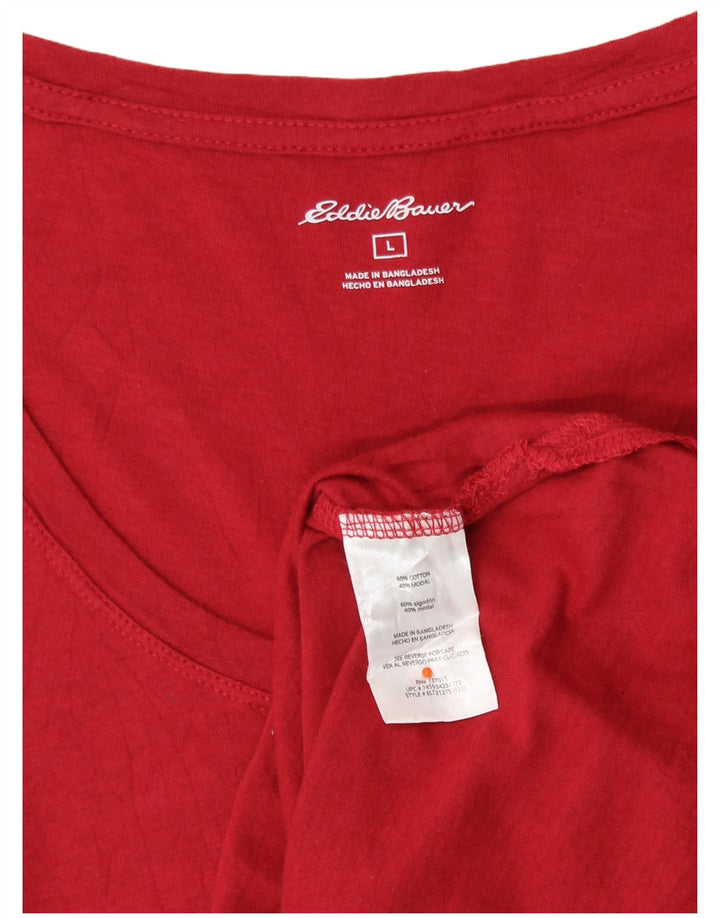 EDDIE BAUER Ženska majica kratkih rukava UK 16 Large Red