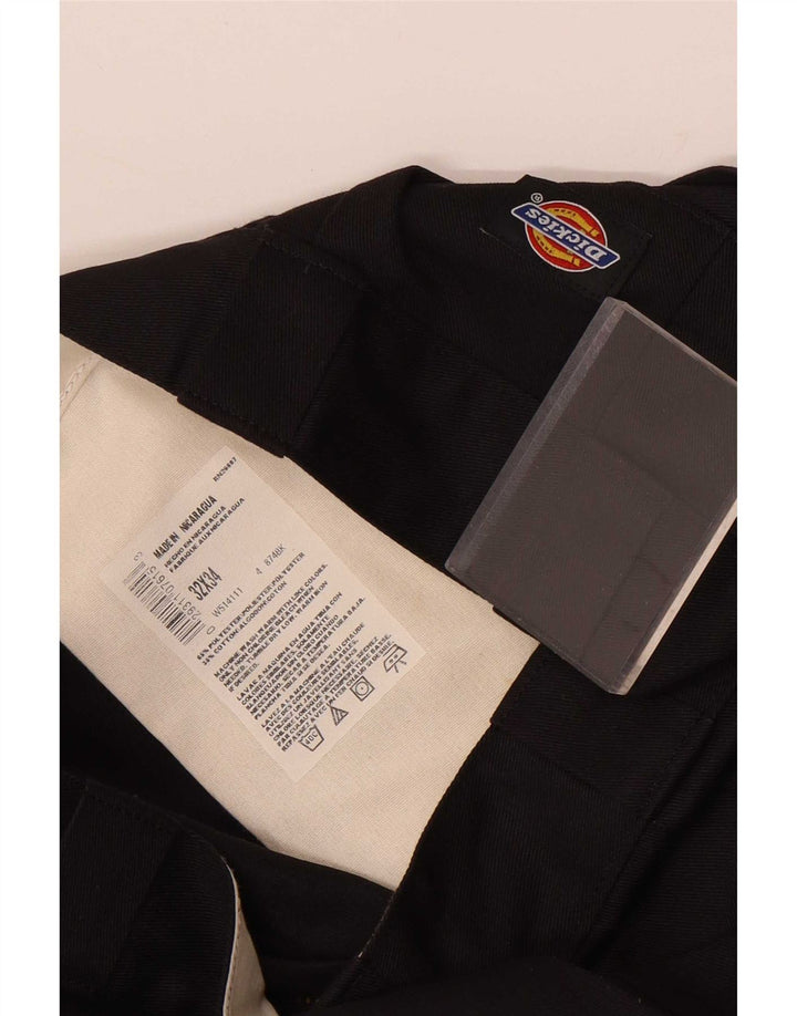 Dickies muške ravne chino hlače W32 L34 crni poliester