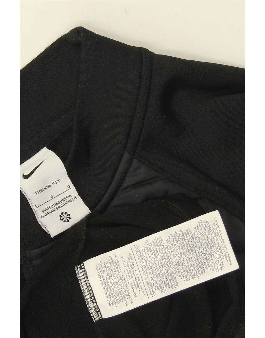 Nike Muška trenirka Therma-Fit Zip Neck Top Velika crna poliesterska majica