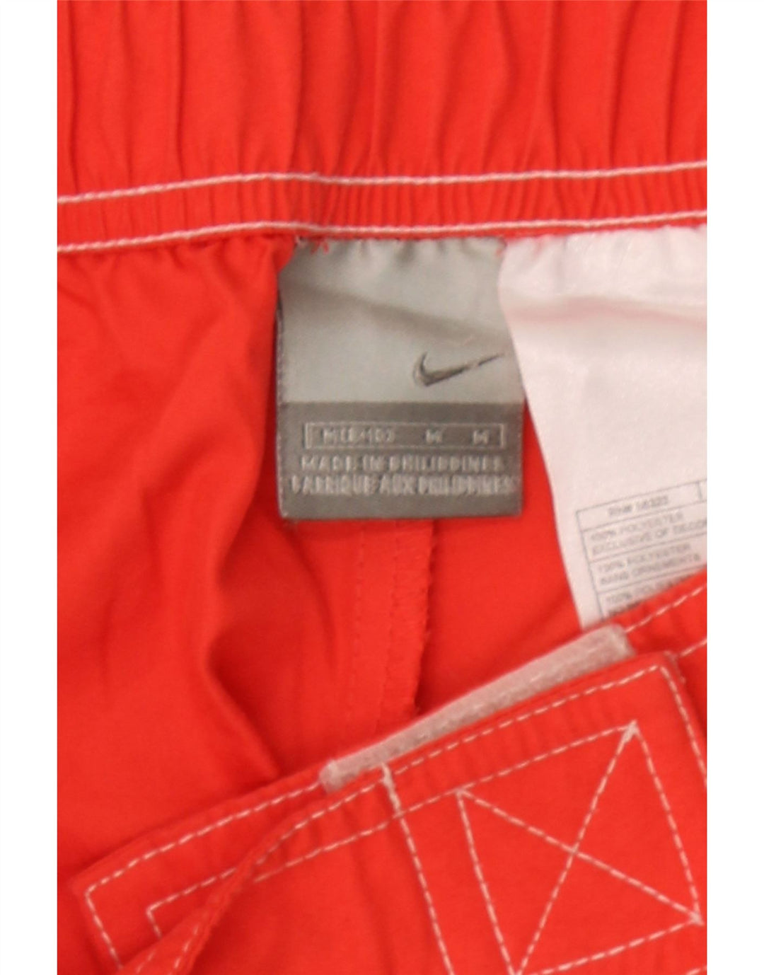 NIKE Womens Straight Capri Trousers US 8/10 Medium W32 L22  Orange Vintage Nike and Second-Hand Nike from Messina Hembry 