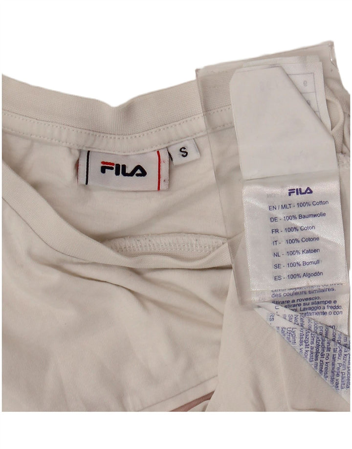 FILA Ženska majica kratkih rukava s grafičkim motivima UK 10 Small White Colourblock Pamuk