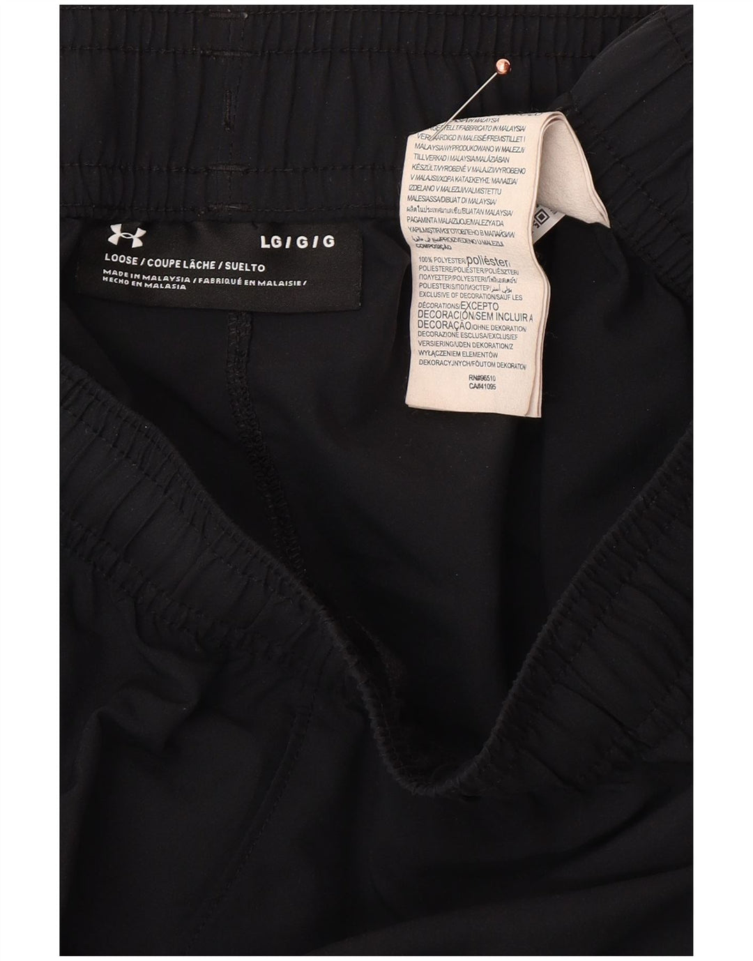 UNDER ARMOUR Muške kratke sportske kratke hlače s grafičkim motivima, veliki crni poliester