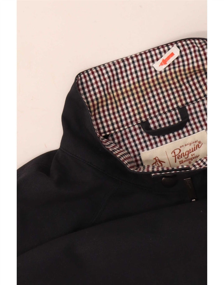 Penguin muška bomber jakna UK 40 Large tamnoplavi pamuk