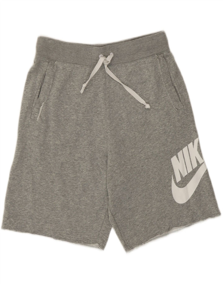 Nike muške kratke sportske kratke hlače s grafičkim motivima male sive pamučne boje