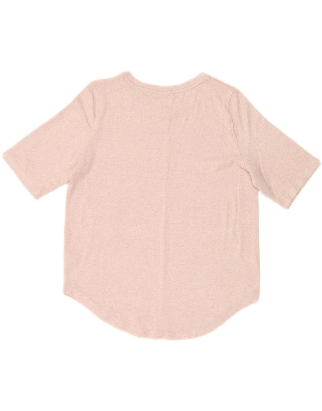 MARKS & SPENCER Womens T-Shirt Top UK 12 Medium Pink Viscose Vintage Marks & Spencer and Second-Hand Marks & Spencer from Messina Hembry 