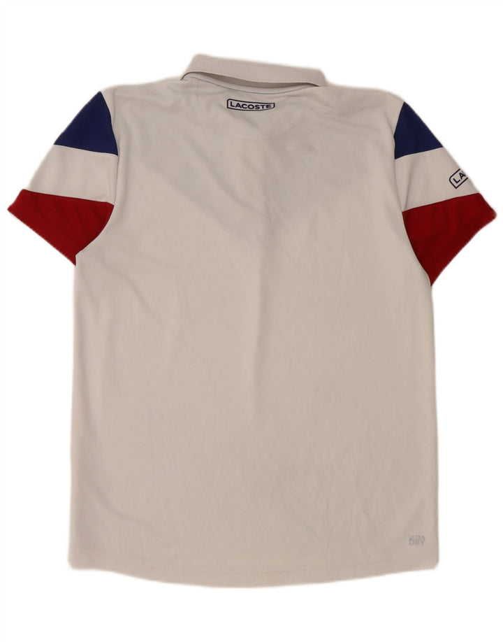 Lacoste muška polo majica veličine 3, mala bijela poliesterska boja