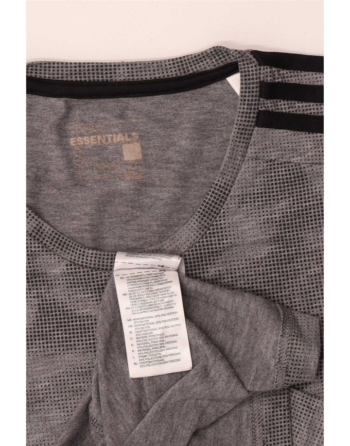 Adidas muška majica Climalite, mali sivi kamuflažni poliester