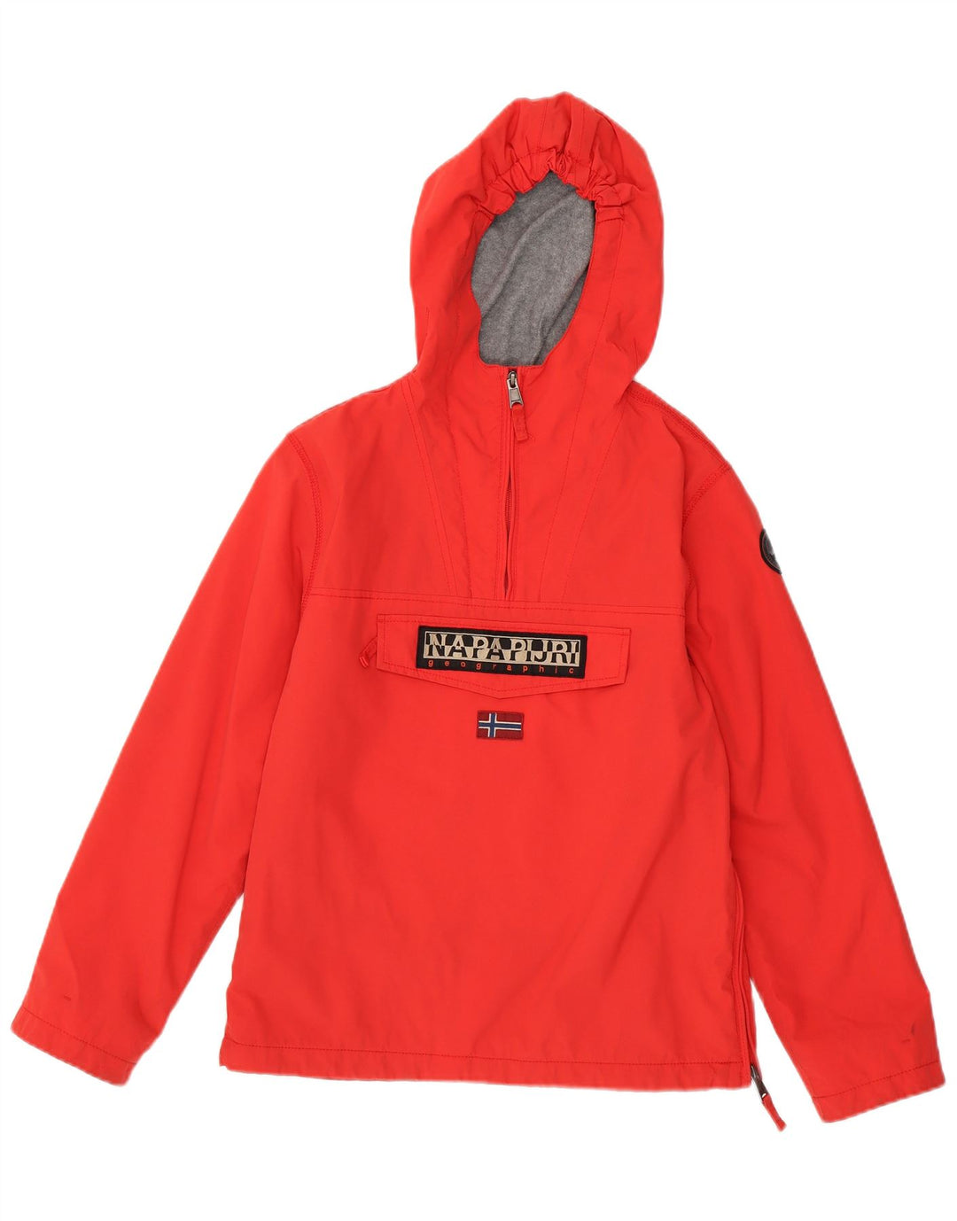 Napapijri Boys Geographic Graphic anorak jakna 13-14 godina crvena poliamid