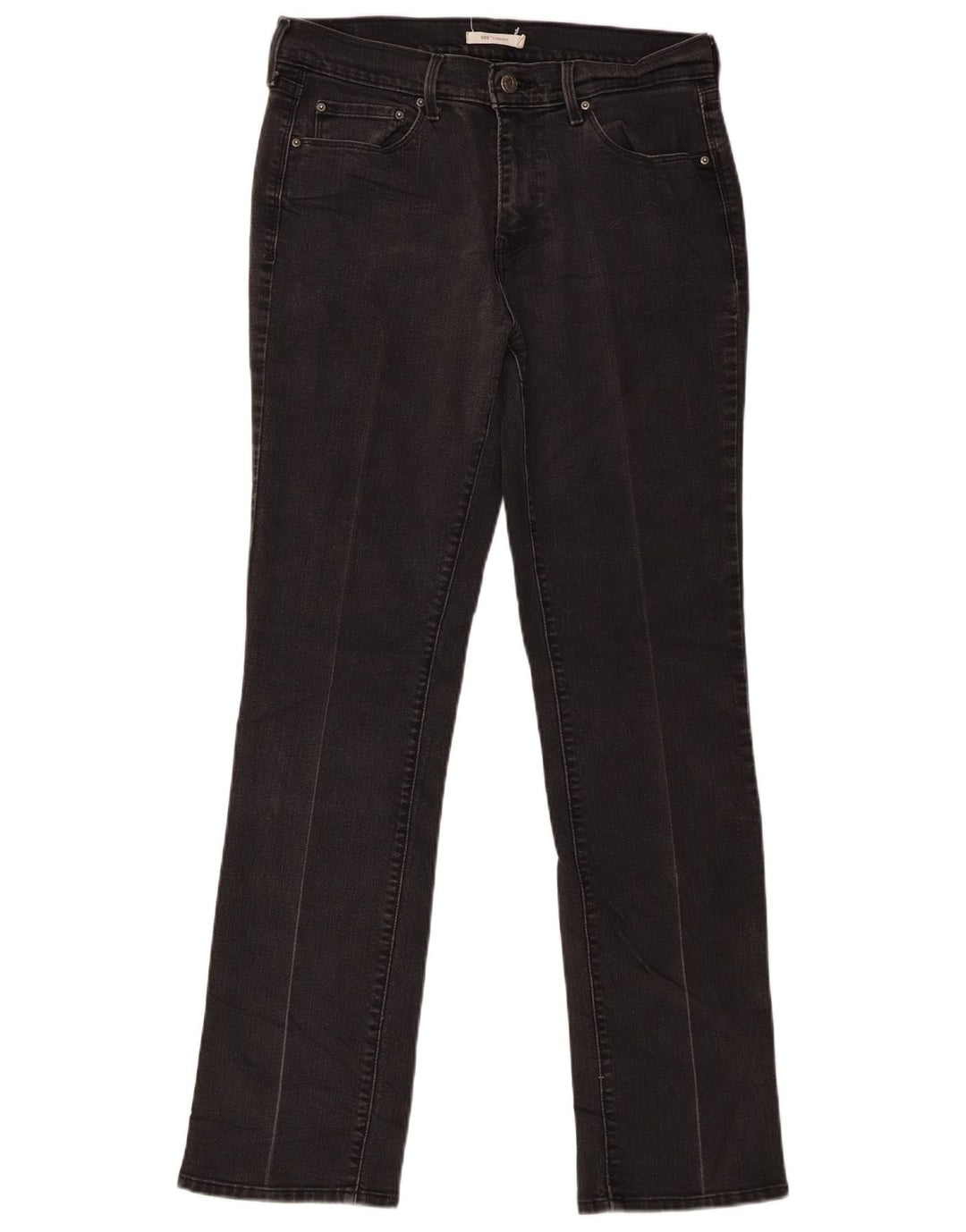Levi's ženske 505 ravne traperice W30 L32 crni pamuk